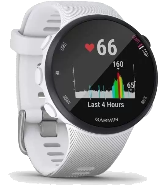Garmin Forerunner 235, Reloj GPS para correr, mide tu frecuencia cardiaca  desde la muñeca, distancia…