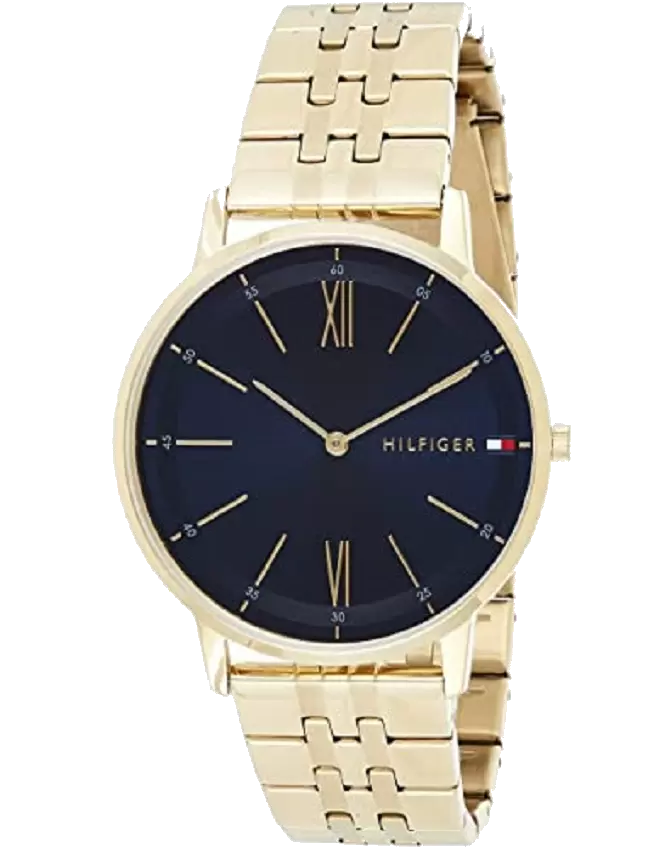 🔥 Reloj Tommy Hilfiger para hombre con correa bañada en oro 1791513 -  B07FL3KK63